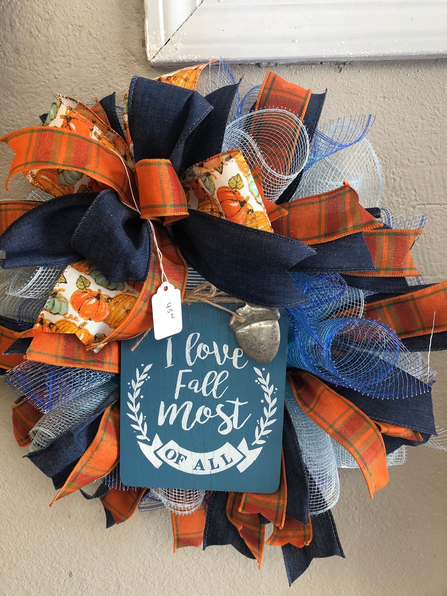 Fall wreath, pixie wreath, small wreath, harvest decor, porch decor, front door decor, autumn wreath