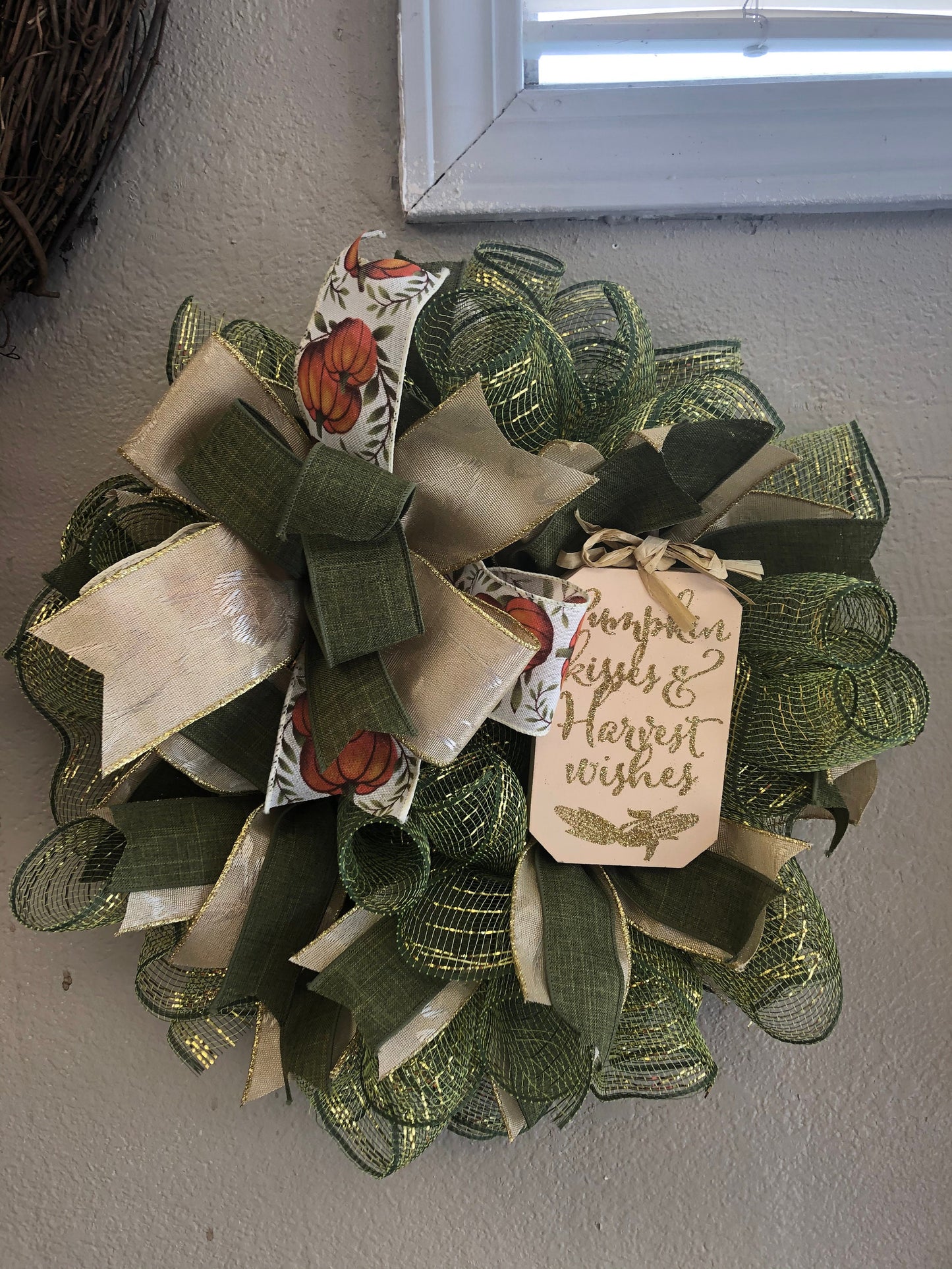 Fall wreath, pixie wreath, small wreath, harvest decor, porch decor, front door decor, autumn wreath