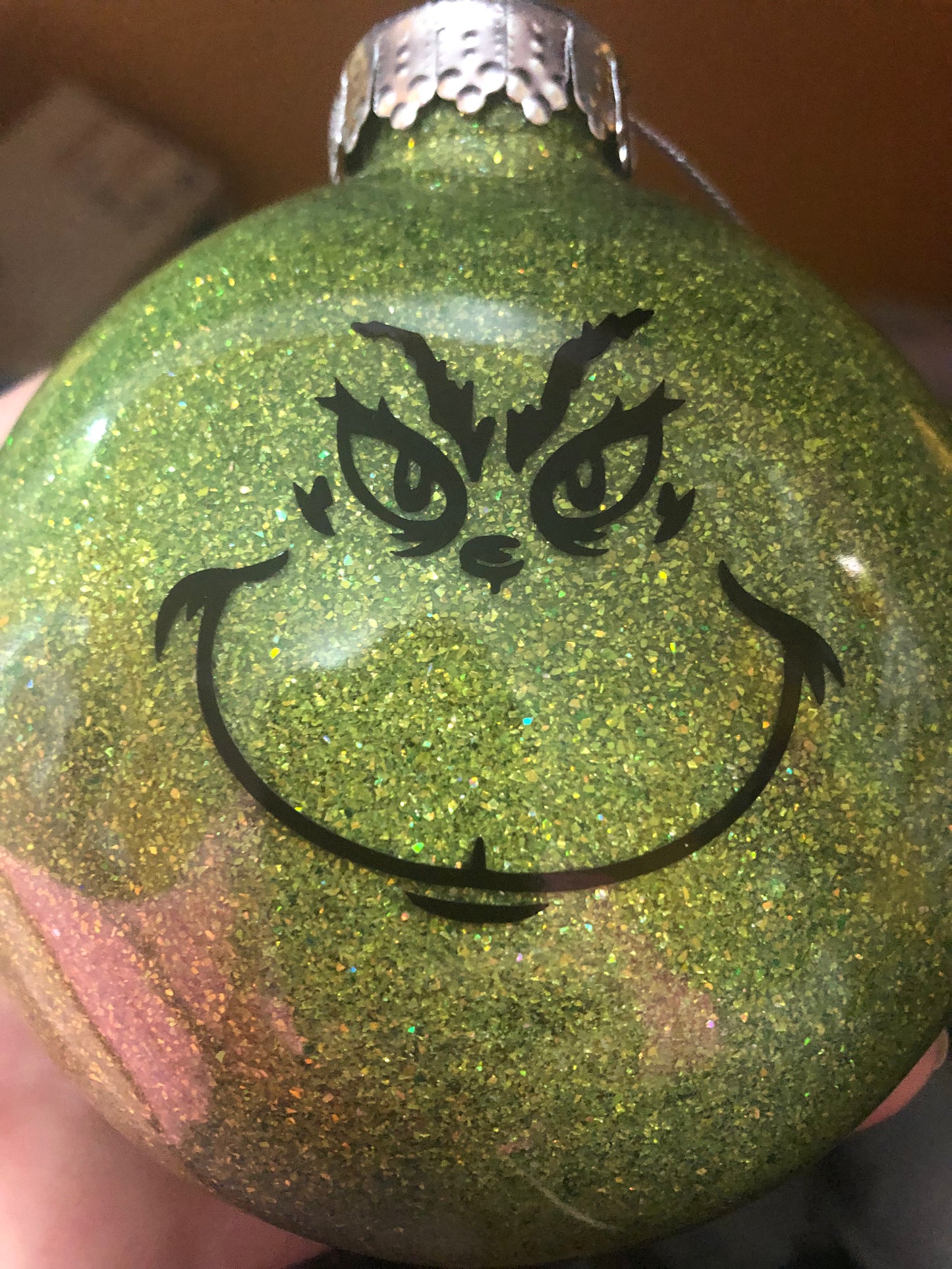 Custom glitter ornaments