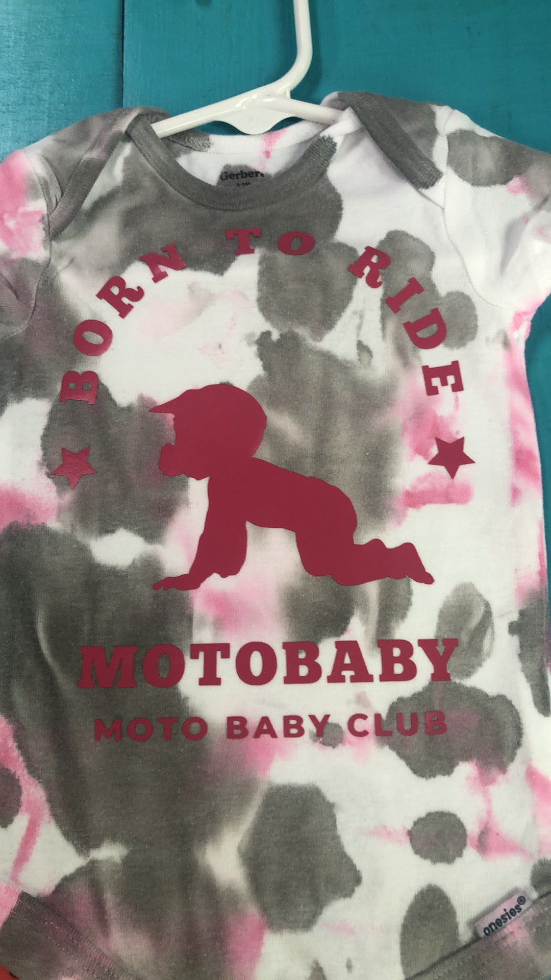 Moto baby onesie
