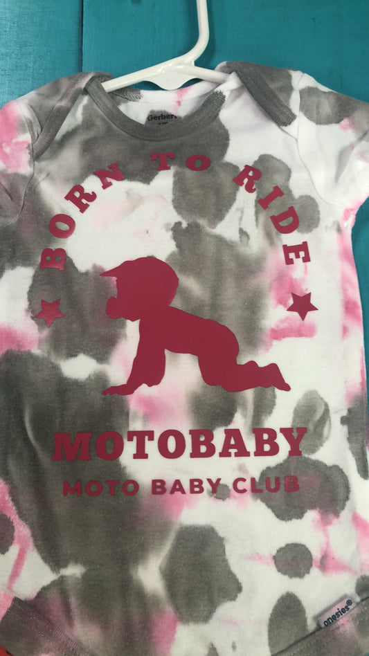 Moto baby onesie