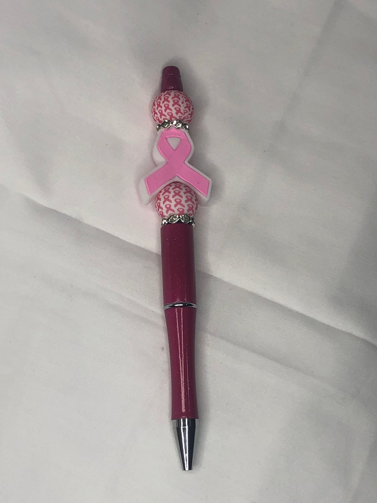 breast cancer beaded pen
