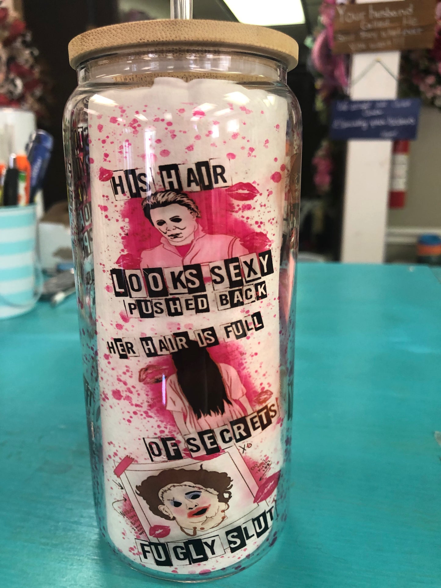 Custom 20 ounce glass can