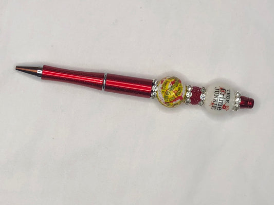 True Crime Junkie Beaded pen