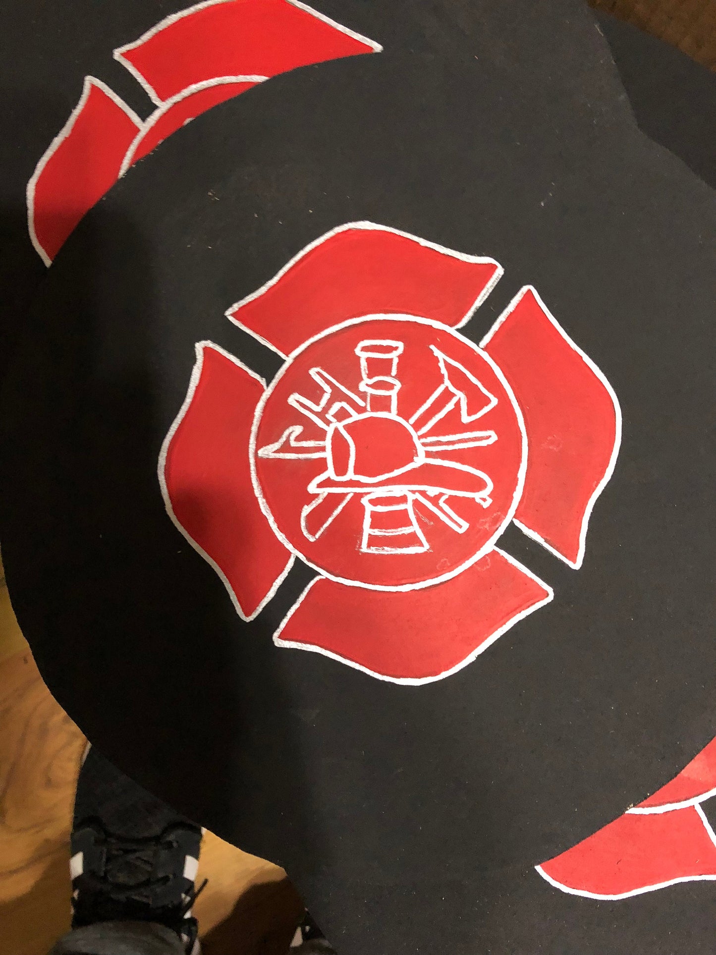 Firefighter sign, Maltese cross, fire department