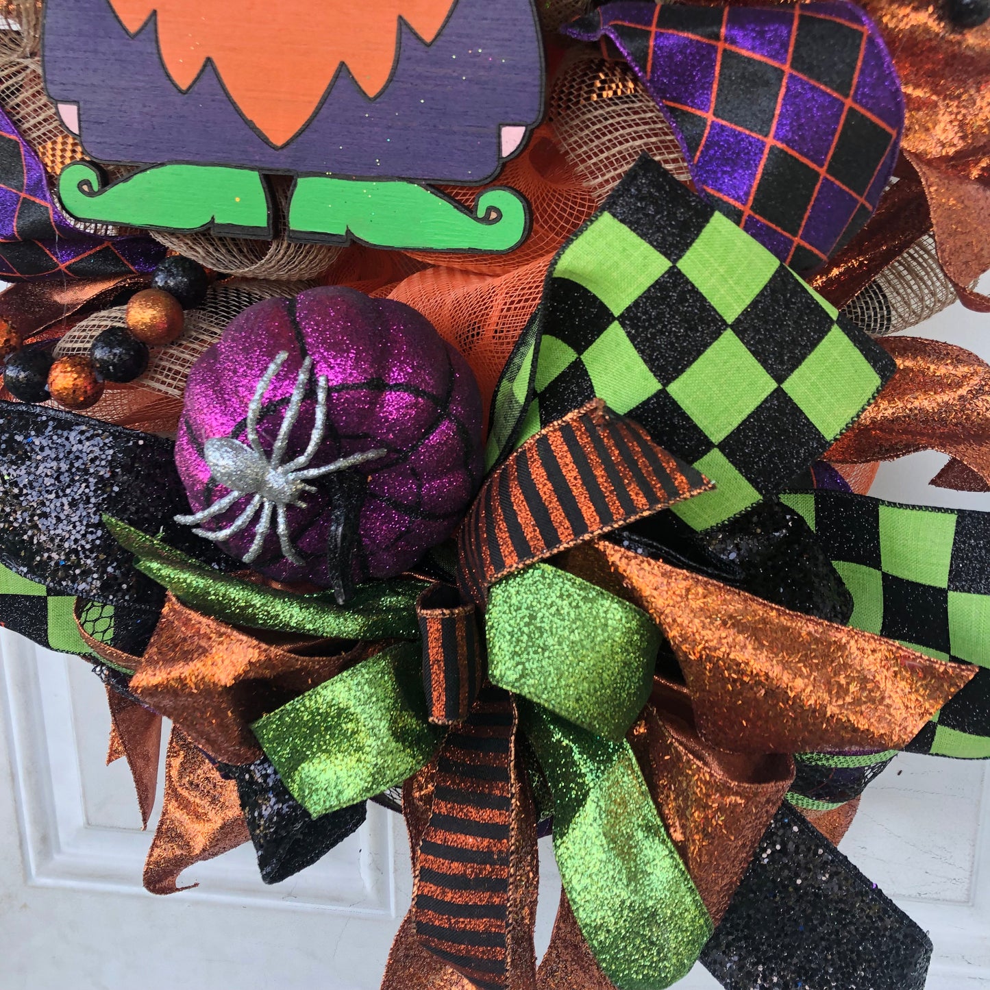 Halloween swag, fall holiday swag, front door swag, gnome swag, halloween reef, porch decor, fall holiday reef,