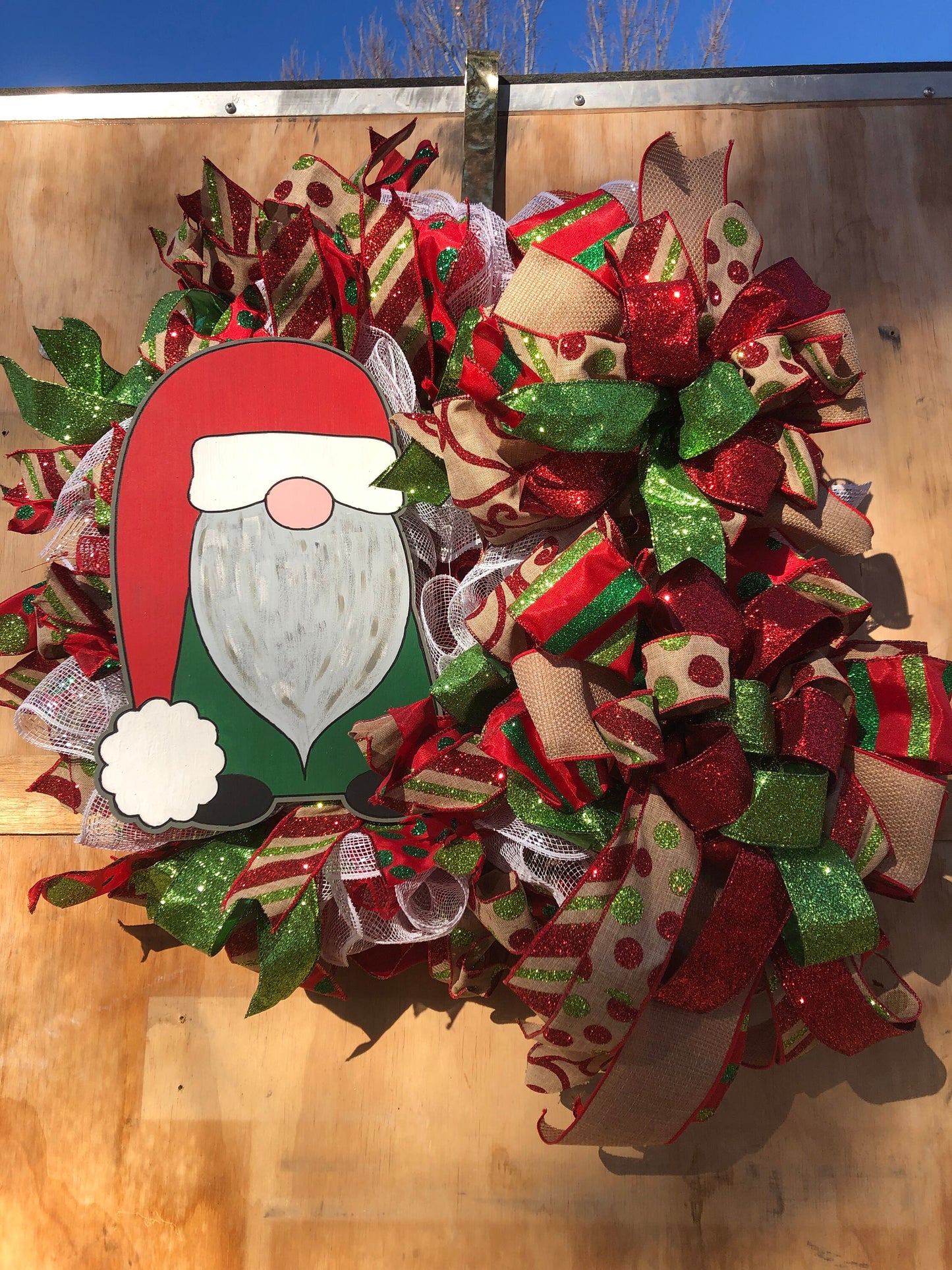 Santa gnome, Christmas wreath, best Christmas wreath, Santa reef, Christmas decor, front door decor, front porch decor, holiday decor,