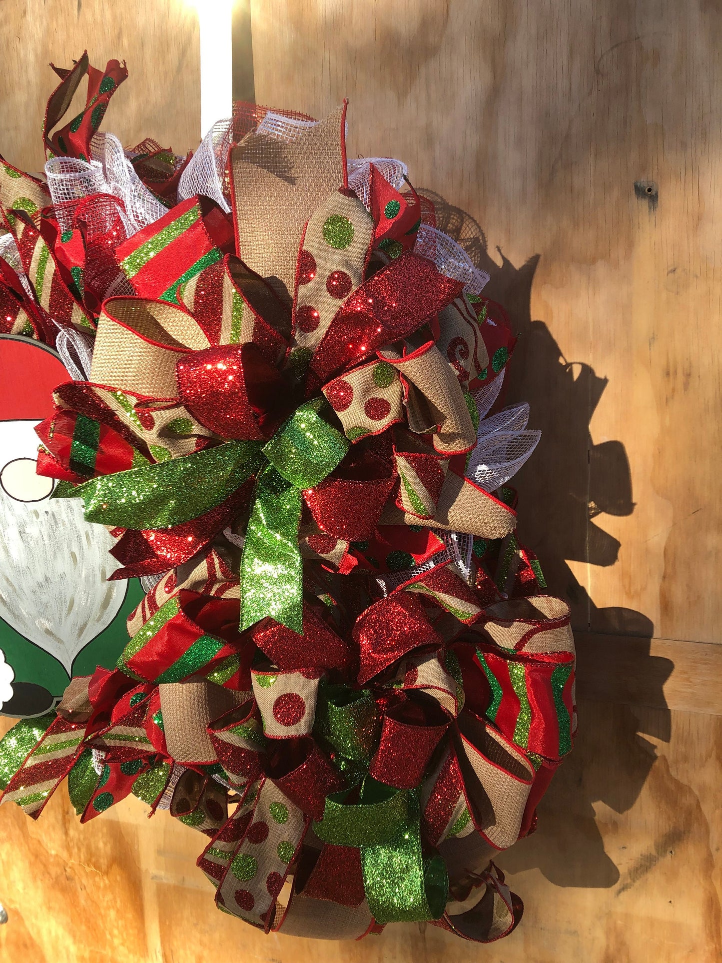 Santa gnome, Christmas wreath, best Christmas wreath, Santa reef, Christmas decor, front door decor, front porch decor, holiday decor,
