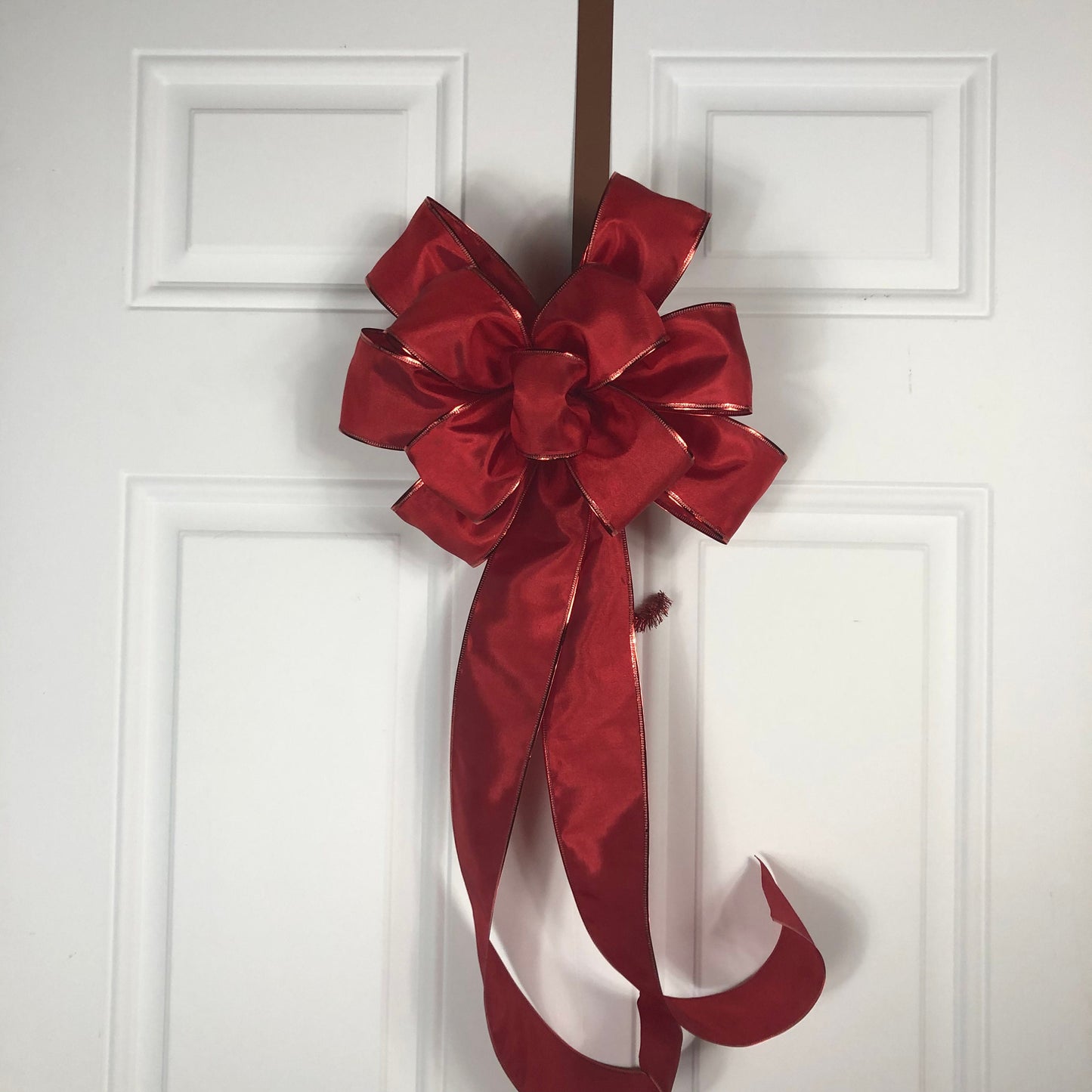 Red ribbon, red bow, support bow, health care support, prayer bow