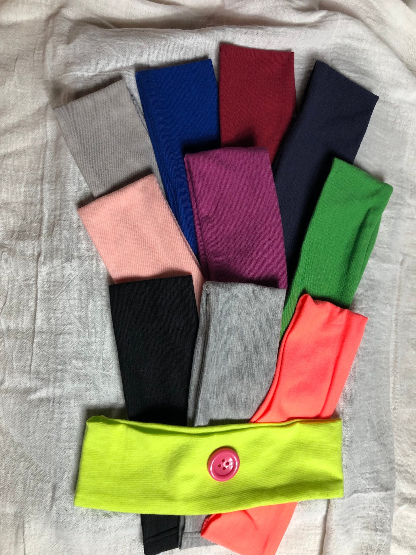 Headband with buttons, headband for ear loop masks, headbands for healthcare workers.
