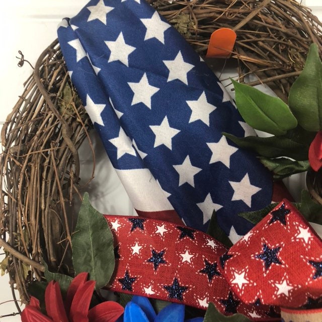 Ready to ship, Patriotic wreath, wreath, front door decor, best patriotic wreath, summer wreath, spring wreath, front porch decor