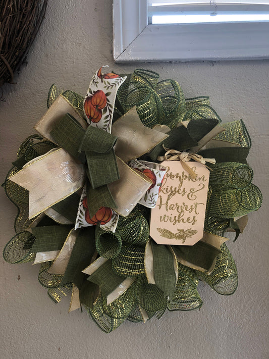 Fall wreath, pixie wreath, small wreath, harvest decor, porch decor, front door decor, autumn wreath