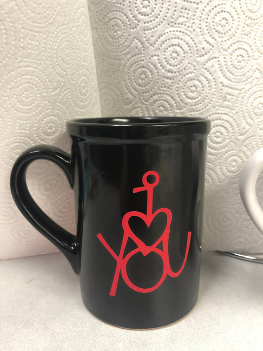 Valentine’s mug, coffee mug, I love you cup, large coffee mug