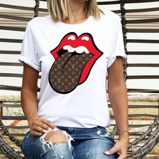 Brown rock-n-roll tongue