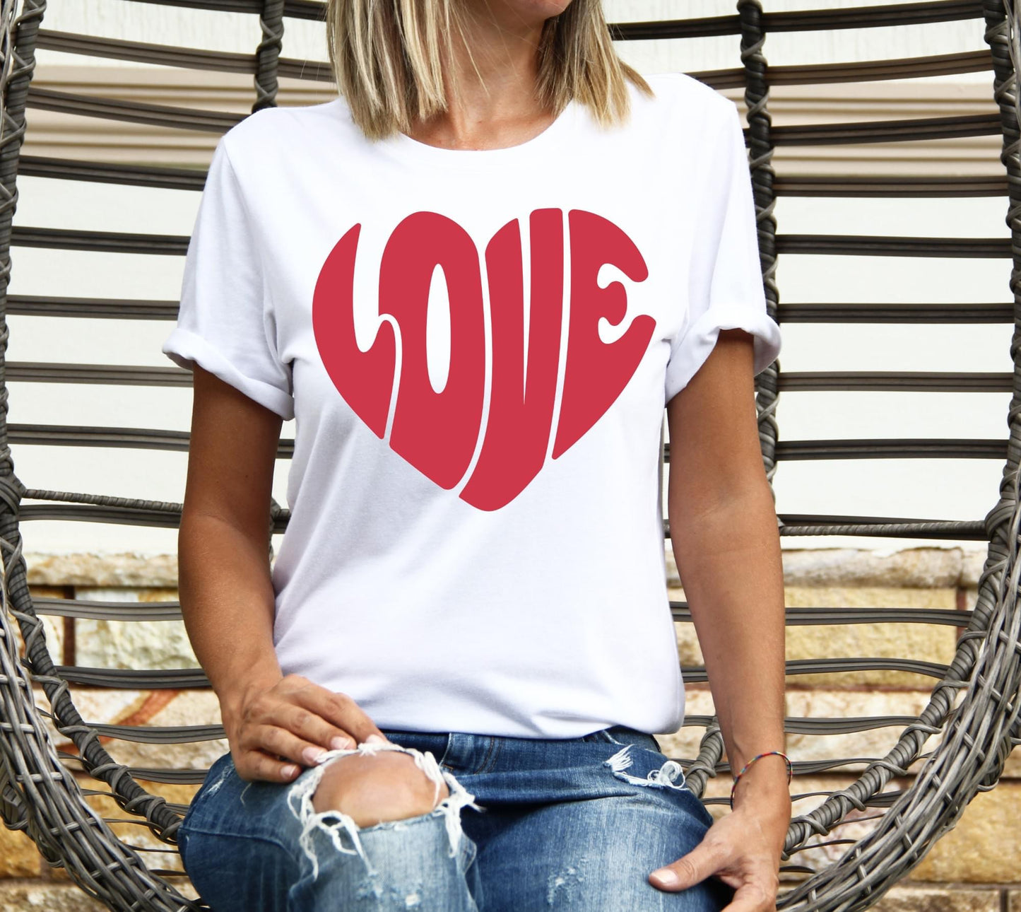 Love heart tee